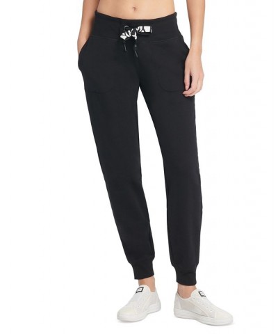 Women's Logo-Drawstring Jogger Pants Black $18.68 Pants