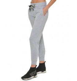 Women's Logo-Drawstring Jogger Pants Black $18.68 Pants