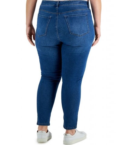 Plus Size Mid-Rise Curvy Skinny Jeans Black $13.44 Jeans