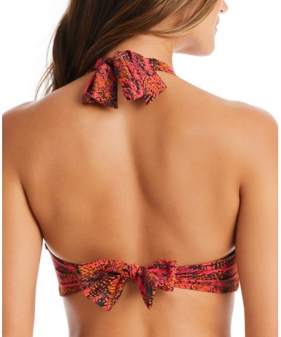 Viper Snakeskin-Print Halter-Style Bikini Top & High Waist Cut-Out Bottoms Ruby $45.08 Swimsuits