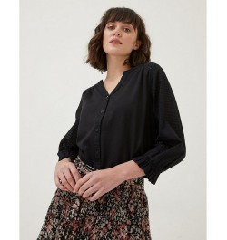 Winnie Button Through Top - Women Black $27.04 Tops