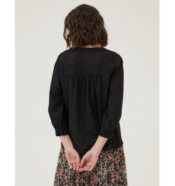 Winnie Button Through Top - Women Black $27.04 Tops