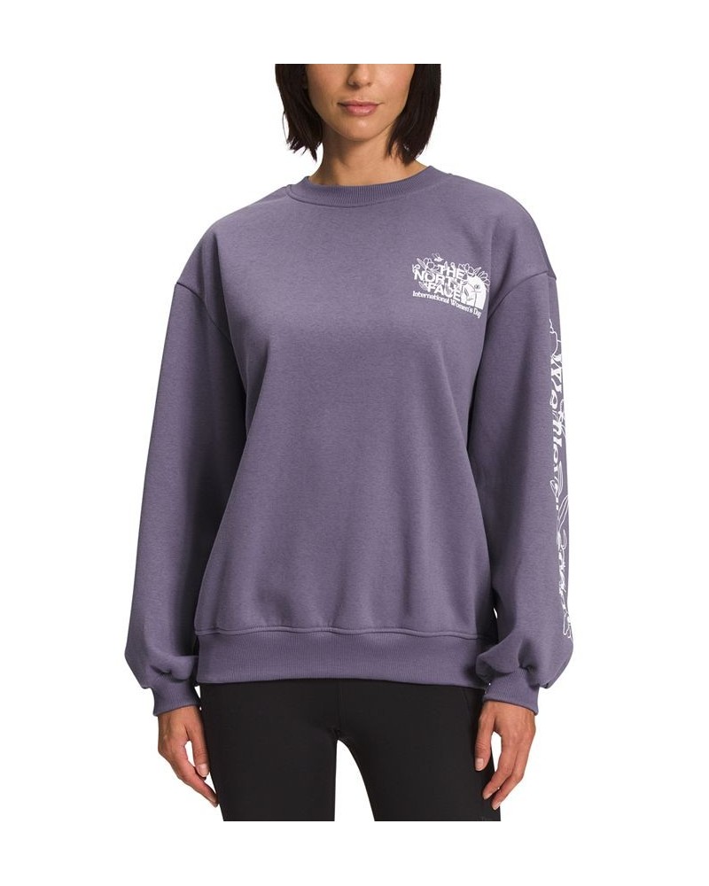 Women's IWD Oversized Crewneck Sweatshirt Lunar Slate $35.00 Sweatshirts