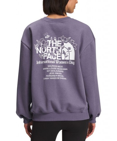 Women's IWD Oversized Crewneck Sweatshirt Lunar Slate $35.00 Sweatshirts