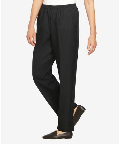 Plus Size Classic Pull-On Straight-Leg Short Length Pants Black $31.50 Pants