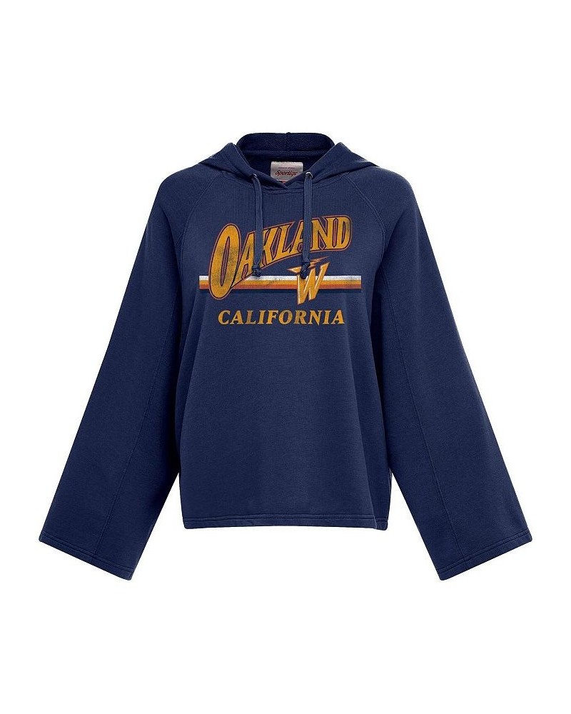 Women's Navy Golden State Warriors 2020/21 City Edition Ryder Raglan Pullover Hoodie Navy $36.80 Sweatshirts