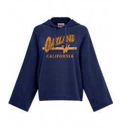 Women's Navy Golden State Warriors 2020/21 City Edition Ryder Raglan Pullover Hoodie Navy $36.80 Sweatshirts