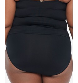 Plus Size High-Neck Tankini Top & Swim Bottom Black $55.90 Swimsuits