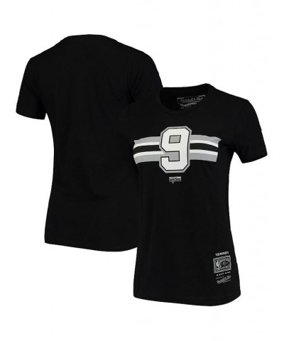 Women's Tony Parker Black San Antonio Spurs Team Stripe V-Neck T-shirt Black $19.35 Tops