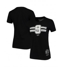 Women's Tony Parker Black San Antonio Spurs Team Stripe V-Neck T-shirt Black $19.35 Tops