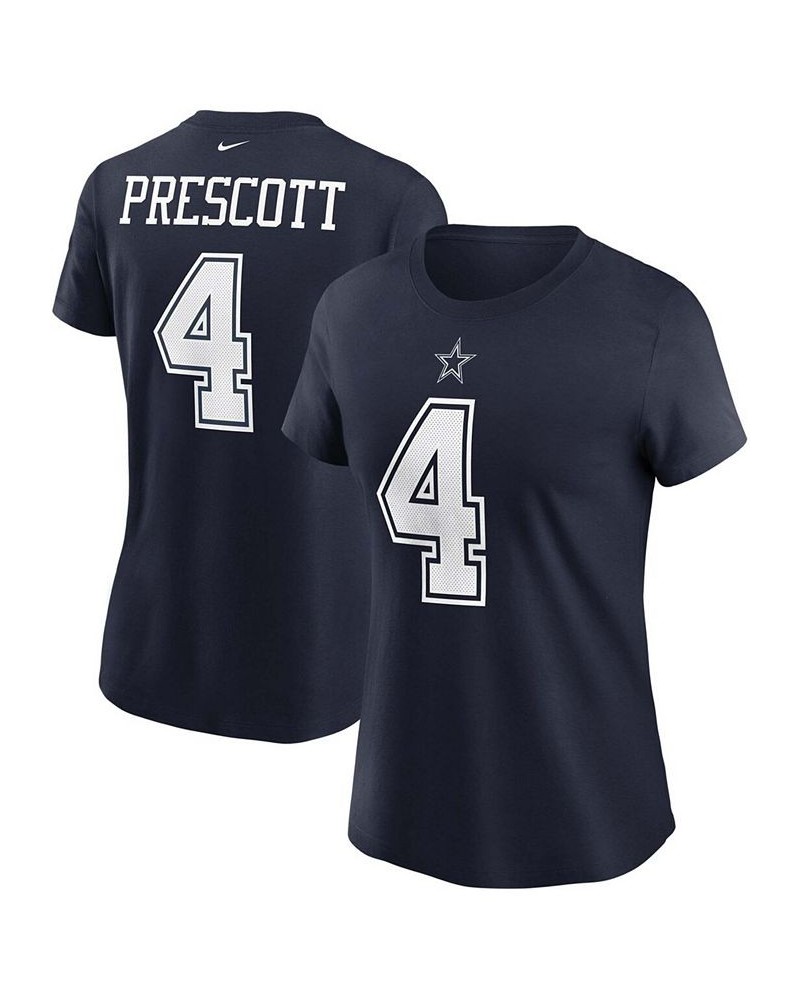 Women's Dak Prescott Navy Dallas Cowboys Name Number T-shirt Navy $25.00 Tops