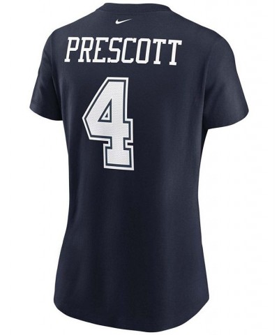 Women's Dak Prescott Navy Dallas Cowboys Name Number T-shirt Navy $25.00 Tops