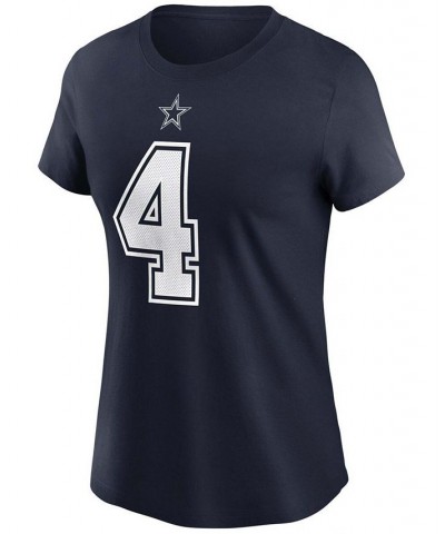 Women's Dak Prescott Navy Dallas Cowboys Name Number T-shirt Navy $25.00 Tops