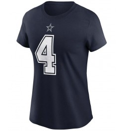 Women's Dak Prescott Navy Dallas Cowboys Name Number T-shirt Navy $25.00 Tops