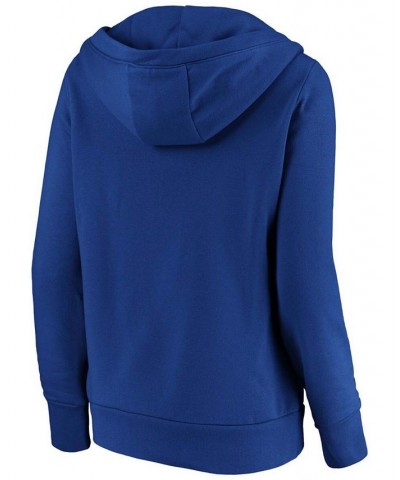 Plus Size Royal Texas Rangers Core High Class Crossover Pullover Hoodie Royal $43.99 Sweatshirts