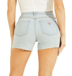 Women's 1981 Midi Frayed-Hem Denim Shorts Maroma Wash $40.94 Shorts