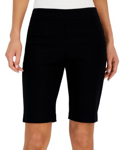 Women's Pull-on Bermuda Shorts Black $16.33 Shorts