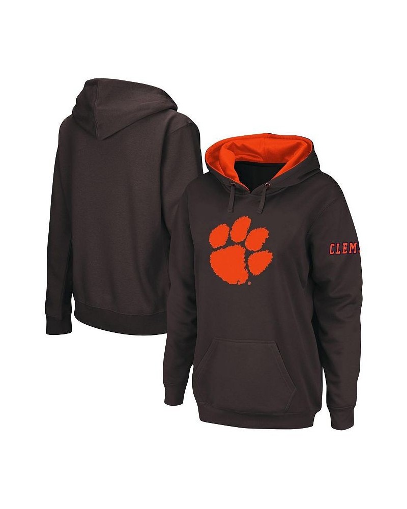 Women's Charcoal Clemson Tigers Big Logo Pullover Sweatshirt Charcoal $25.20 Sweatshirts