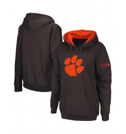 Women's Charcoal Clemson Tigers Big Logo Pullover Sweatshirt Charcoal $25.20 Sweatshirts