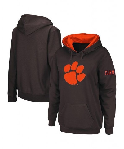 Women's Charcoal Clemson Tigers Big Logo Pullover Sweatshirt Charcoal $25.20 Sweatshirts