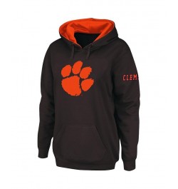 Women's Charcoal Clemson Tigers Big Logo Pullover Sweatshirt Charcoal $25.20 Sweatshirts