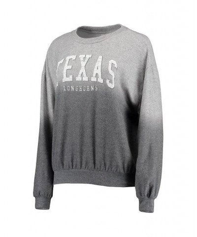 Women's Charcoal and Gray Texas Longhorns Slow Fade Hacci Ombre Pullover Sweatshirt Charcoal, Gray $38.49 Sweatshirts