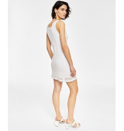 Women's Crochet Mini Dress Porcelain $38.15 Dresses