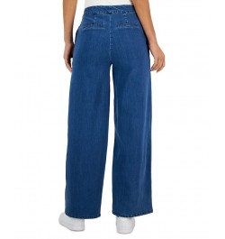 Petite Sailor-Button Wide-Leg Jeans Boca Wash $25.06 Jeans