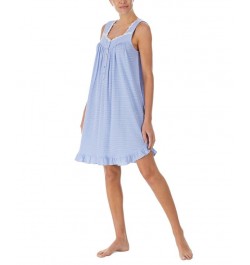 Daisy-Chain-Lace Striped Nightgown Blue Stripe $35.88 Sleepwear