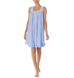 Daisy-Chain-Lace Striped Nightgown Blue Stripe $35.88 Sleepwear