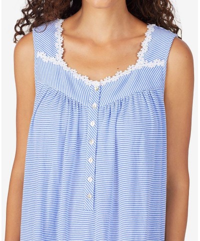 Daisy-Chain-Lace Striped Nightgown Blue Stripe $35.88 Sleepwear