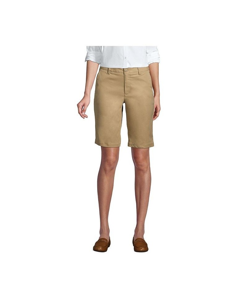 School Uniform Women's Active Chino Shorts Tan/Beige $24.58 Shorts