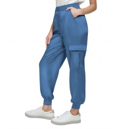 Women's Satin Cargo Jogger Pants Dusk $35.39 Pants