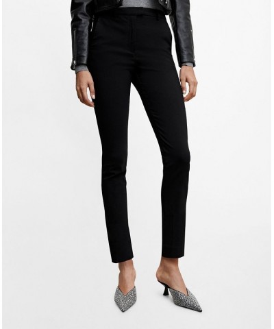 Women's Crop Skinny Pants Black $29.49 Pants
