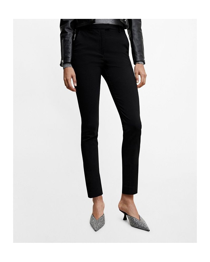 Women's Crop Skinny Pants Black $29.49 Pants