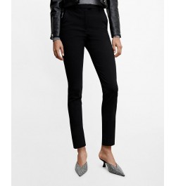 Women's Crop Skinny Pants Black $29.49 Pants