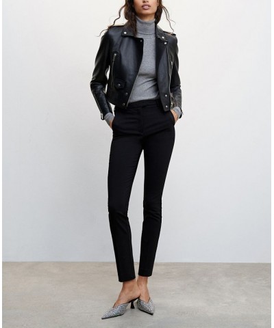 Women's Crop Skinny Pants Black $29.49 Pants