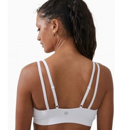 Women's Seamless Tiny Tie Up Crop Top White $17.20 Tops