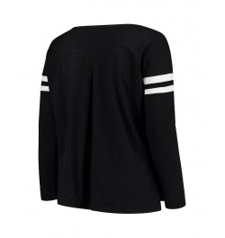 Women's Black San Francisco 49ers Plus Size Free Agent Long Sleeve T-shirt Black $30.00 Tops