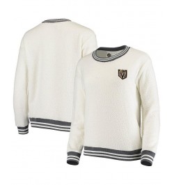 Women's Cream and Charcoal Vegas Golden Knights Granite Sherpa Pullover Sweatshirt Cream, Charcoal $36.75 Sweatshirts