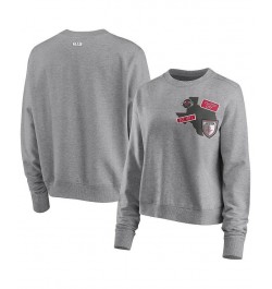 Women's Heathered Gray Houston Rockets Patch Applique Pullover Sweatshirt Heathered Gray $24.40 Sweatshirts