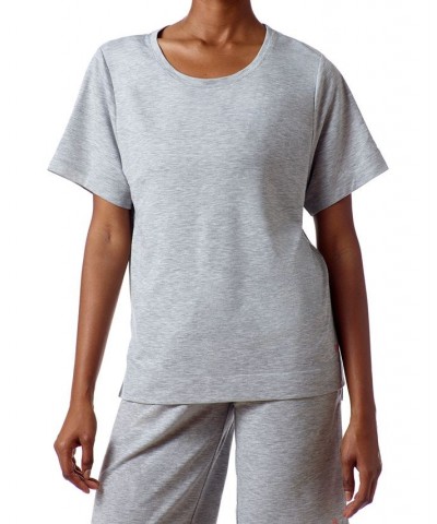 WeareverUR Short Sleeve Sleep T-Shirt Gray $14.40 Sleepwear