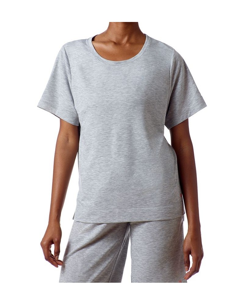 WeareverUR Short Sleeve Sleep T-Shirt Gray $14.40 Sleepwear