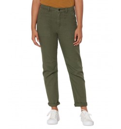 Juniors' Dakota High Rise Carpenter Pants Top Gun Green $15.75 Pants