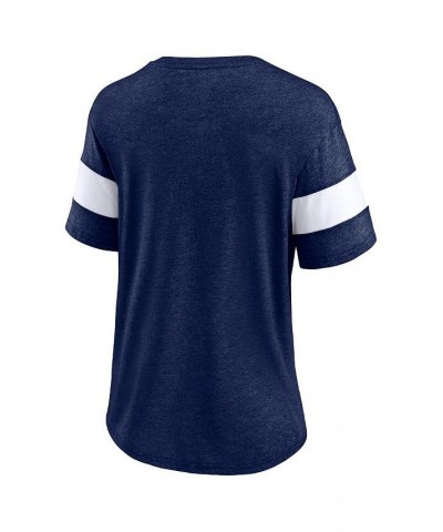 Women's Branded Heather Navy Chicago Bears Give It All Half-Sleeve Tri-Blend V-Neck T-shirt Heather Navy $24.00 Tops