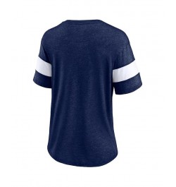 Women's Branded Heather Navy Chicago Bears Give It All Half-Sleeve Tri-Blend V-Neck T-shirt Heather Navy $24.00 Tops