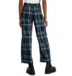 Juniors' Slouchy Double-Knit Plaid Pants Spruce Plaid $16.45 Jeans