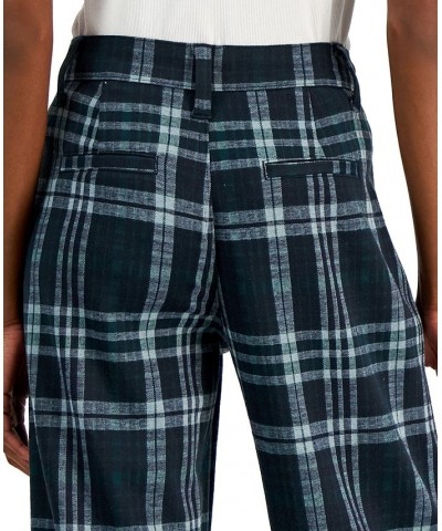 Juniors' Slouchy Double-Knit Plaid Pants Spruce Plaid $16.45 Jeans