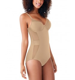 Women's Firm Control Ultra Light Illusion Bodysuit DMS056 Tan/Beige $34.20 Shapewear