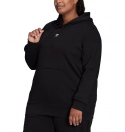 Plus Size Fleece Hoodie Black $29.21 Sweatshirts